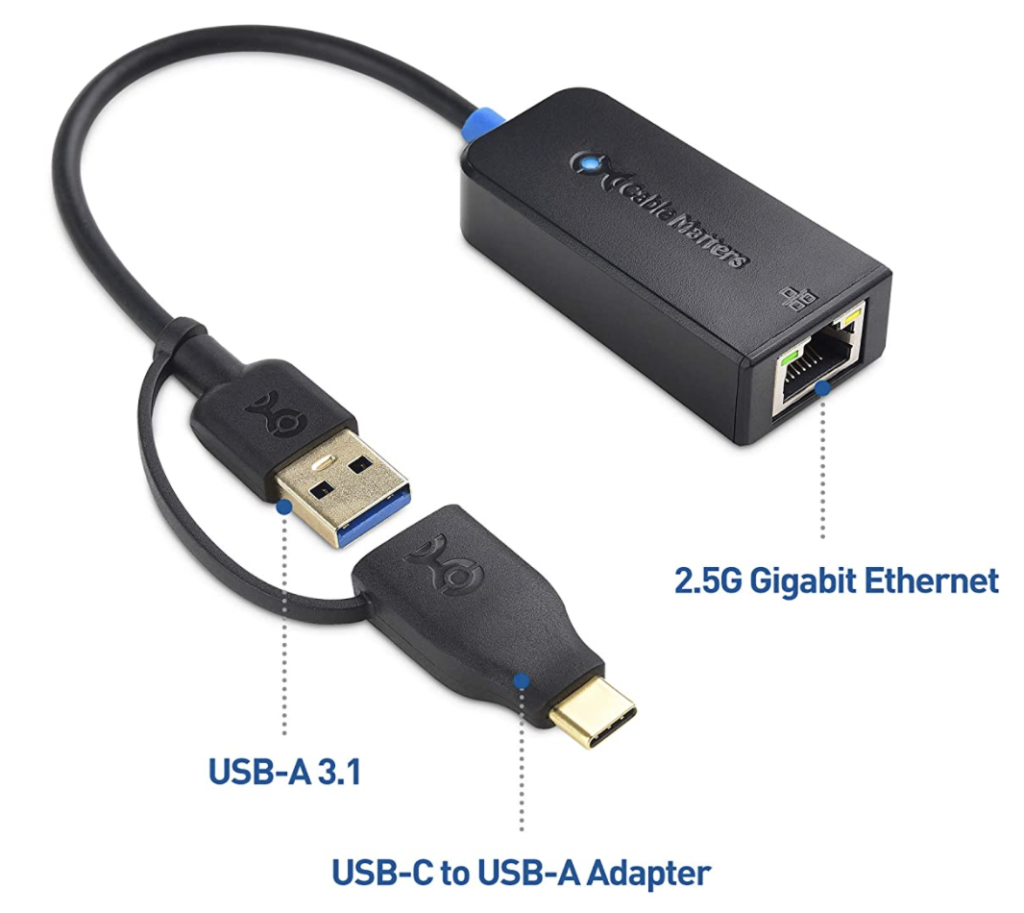 2.5Gbps対応 LANボード または USB-LAN