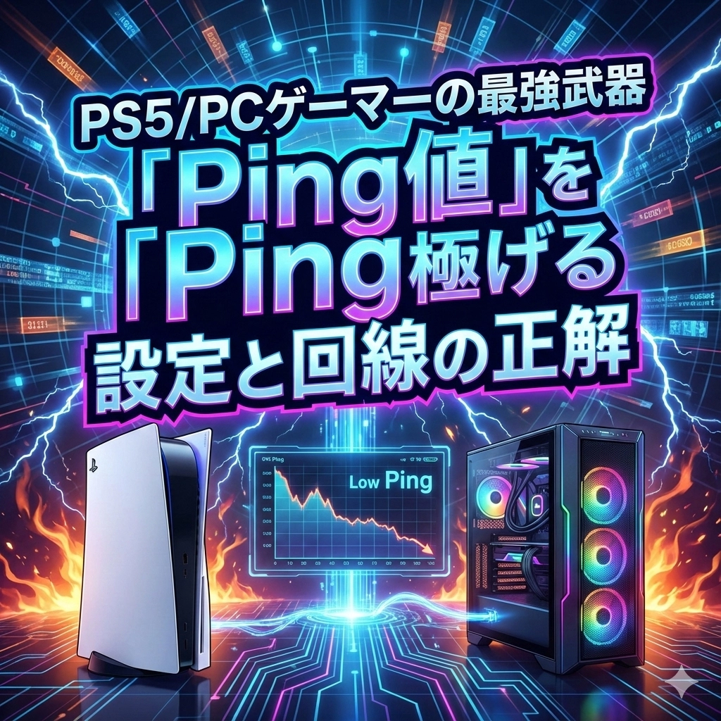 PS5/PCゲーマーの最強武器「Ping値」を極限まで下げる設定と回線の正解
