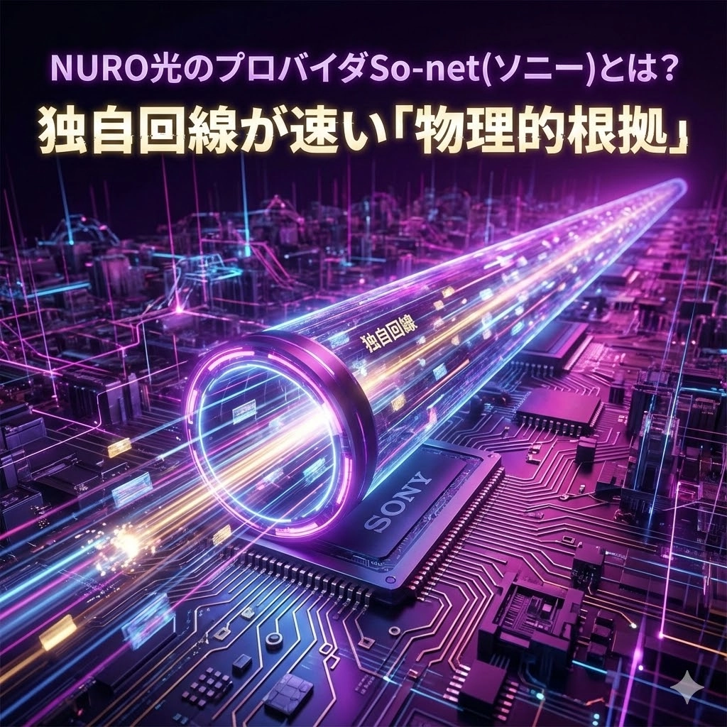 NURO光のプロバイダSo-net(ソニー)とは？独自回線が速い「物理的根拠」