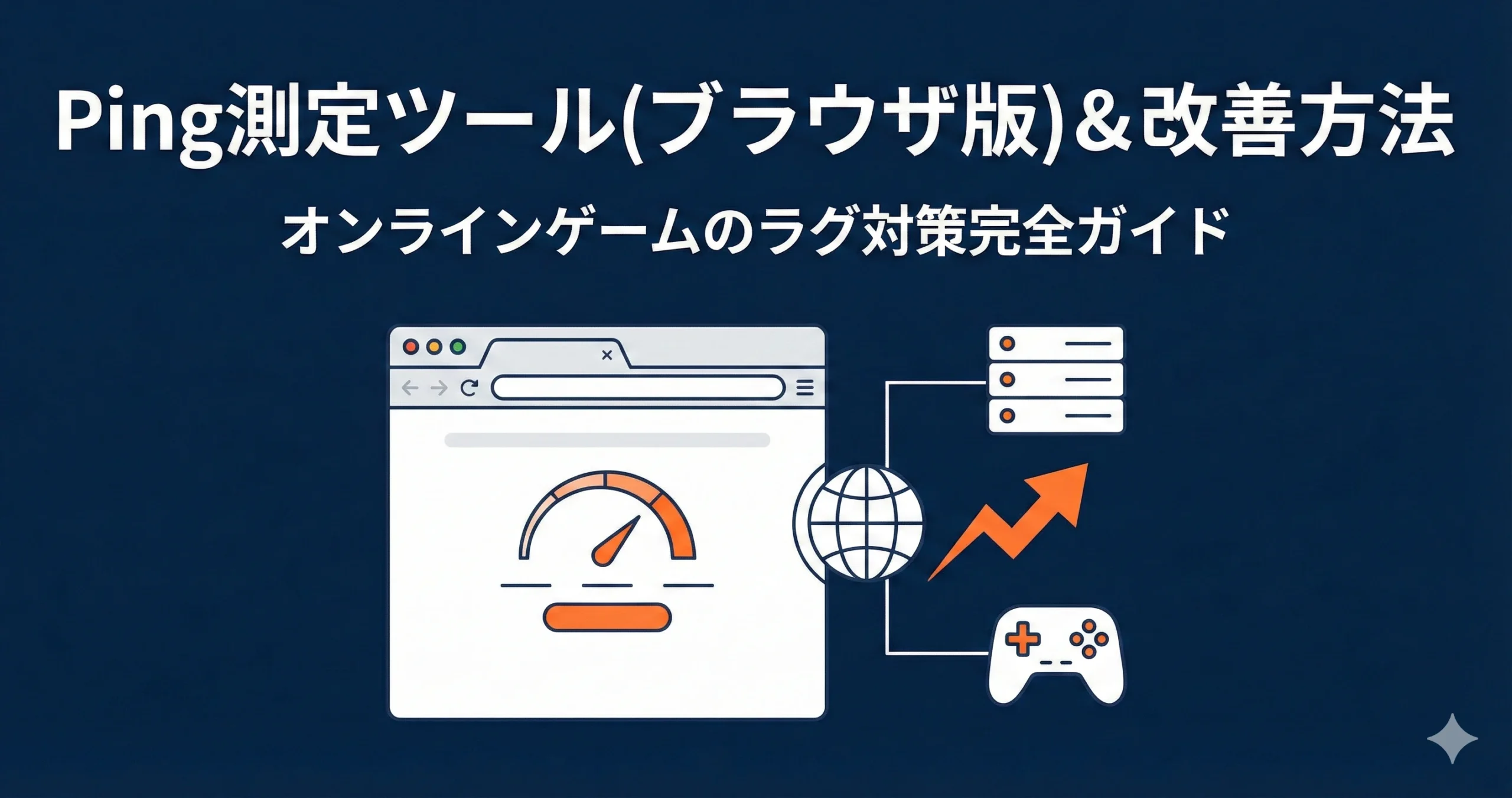 Ping測定ツール(ブラウザ版)&改善方法|オンラインゲームのラグ対策完全ガイド
